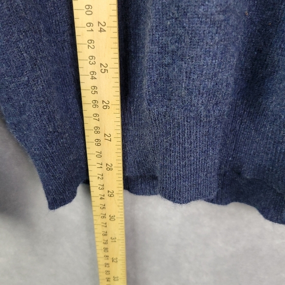 Club Room Luxury Men’s 100% Cashmere V-Neck Sweater Blue - Size M - Picture 7 of 7